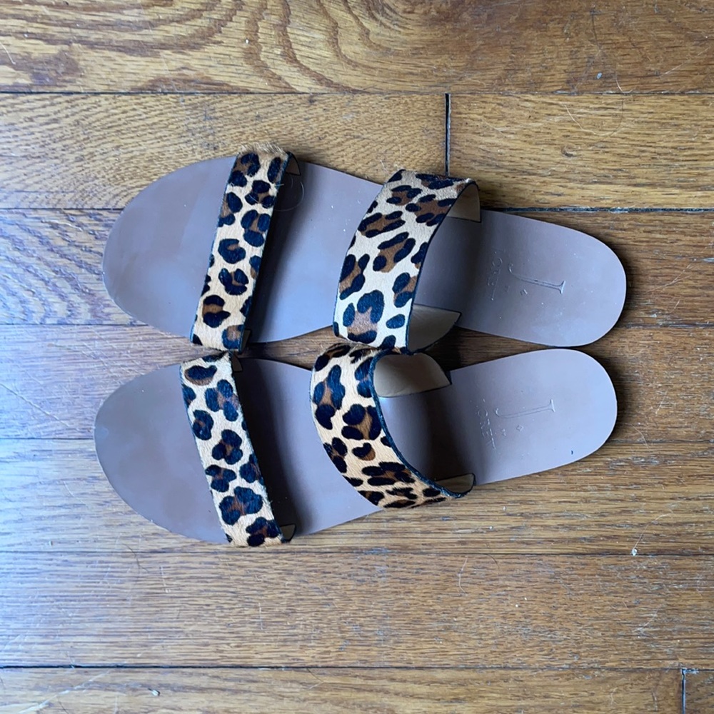 J. Crew leopard sandal